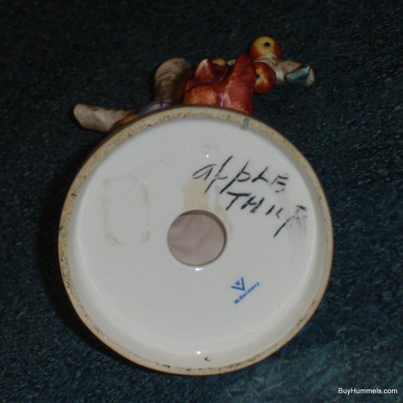 "Culprits" Goebel Hummel Figurine #56/A TMK3 Boy In Apple Tree With Dog - CUTE! - Picture 9 of 10